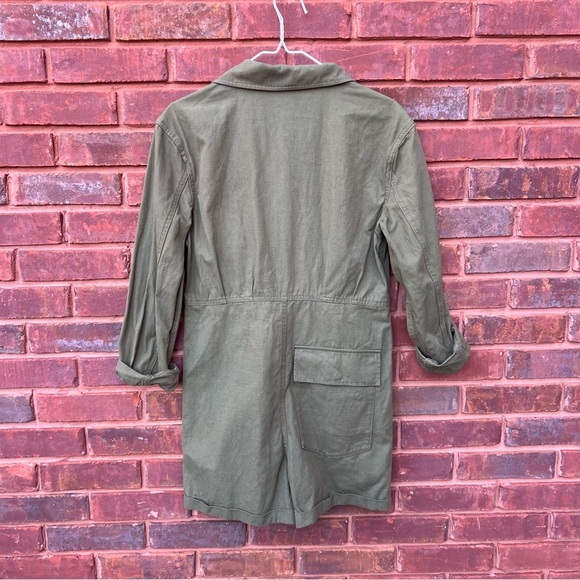 Mare Mare + Anthropologie Olive Green
Utility Romper Size Small jumpsuit - Picture 3 of 7
